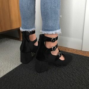 Black topshop holiday shoes
